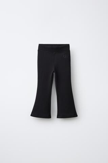 ZARA СПОРТИВНЫЕ ЛЕГИНСЫ FLARE, ЧЕРНЫЙ