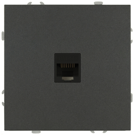 Розетка ЭРА Galaxy 15-3107-06 информационная RJ45 IP20 графит