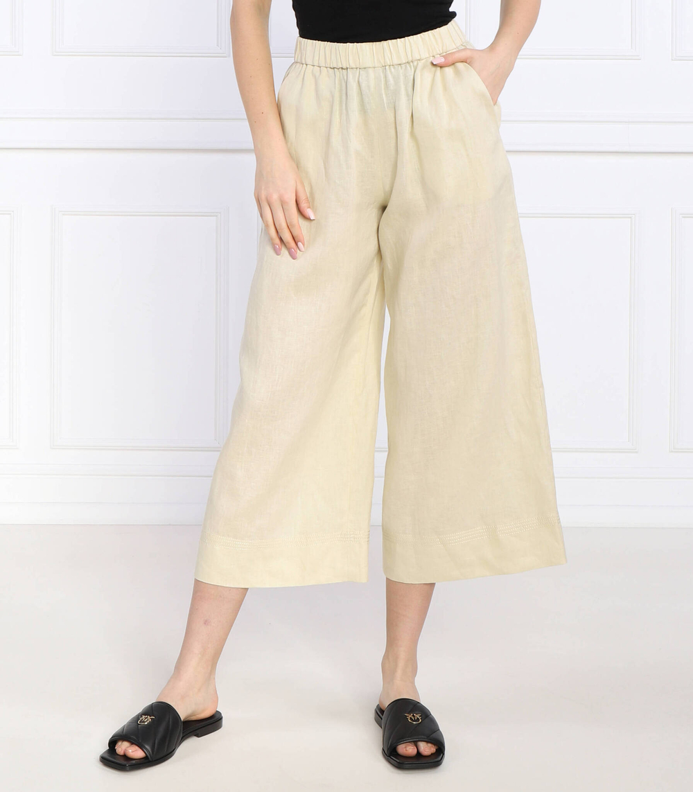 льняное брюки edmond Max Mara Leisure - бежевый(313102366)