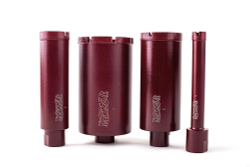 Сегментная алмазная коронка MESSER REDLINE по граниту диаметр 30 мм длина 100 мм