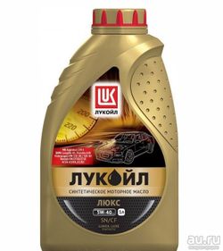 Моторное масло Лукойл люкс 5w40 4л синтетика