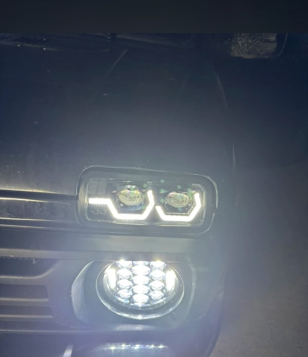 Надфарники для Нива 4х4/Легенд с ДХО в стиле BMW