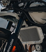 Алюминиевая защита радиатора Royal Enfield, серебристого цвета, арт. KXA00404