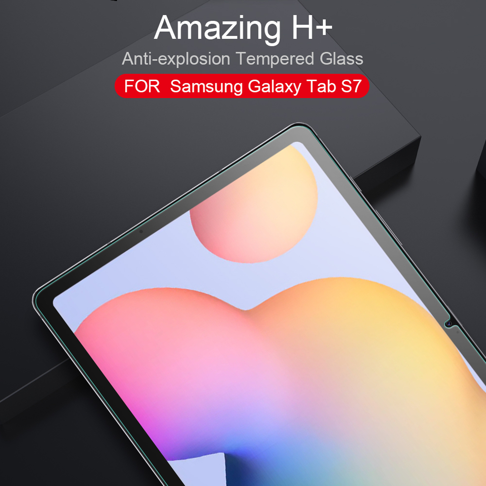 Антибликовое закаленное стекло от Nillkin для планшета Samsung Galaxy Tab S7 и S8, толщина 0,3мм, серия Anti-Explosion Glass Screen Protector