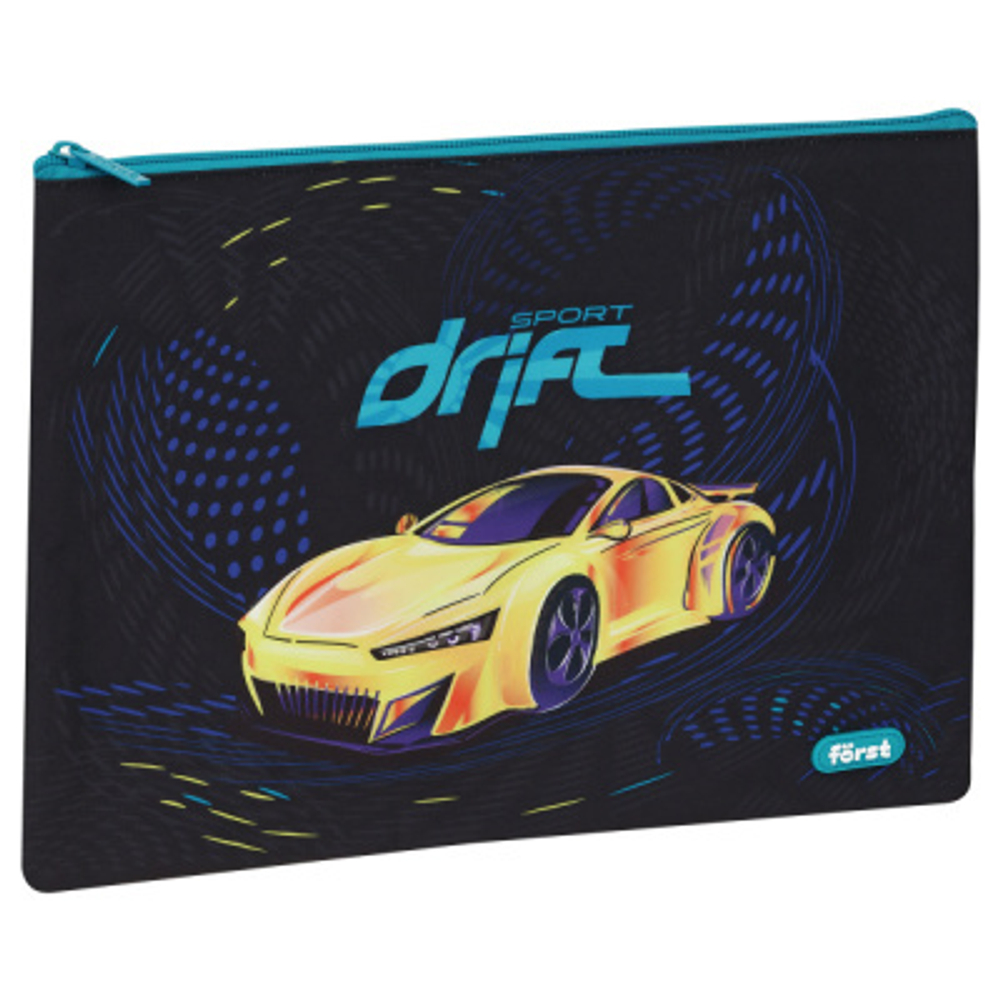 Папка текстильная А4 Först "Sport drift", 335*245мм, 1 отделение, полиэстер