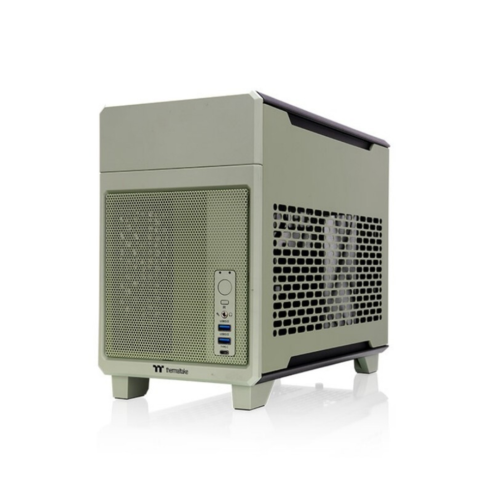 Корпус Thermaltake TR100 Matcha зеленый, без БП, mini-ITX