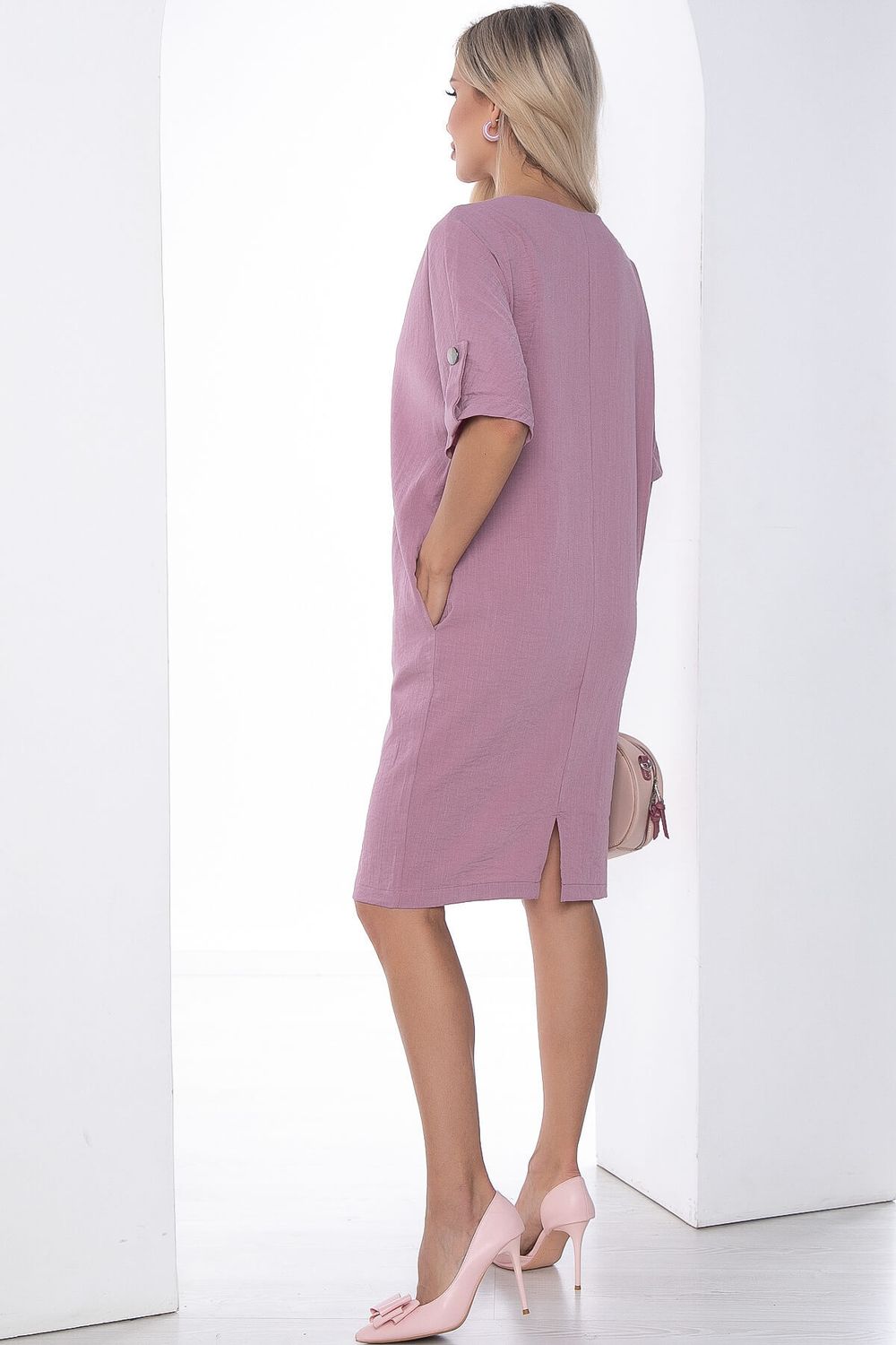 Платье Кайла люкс розовое П10103 LT Collection