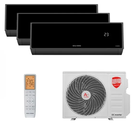 Мультисплит система на 3 комнаты Royal Thermo RTFMI/in-09HN8/black x 3 / RTFMO/out-27HN8