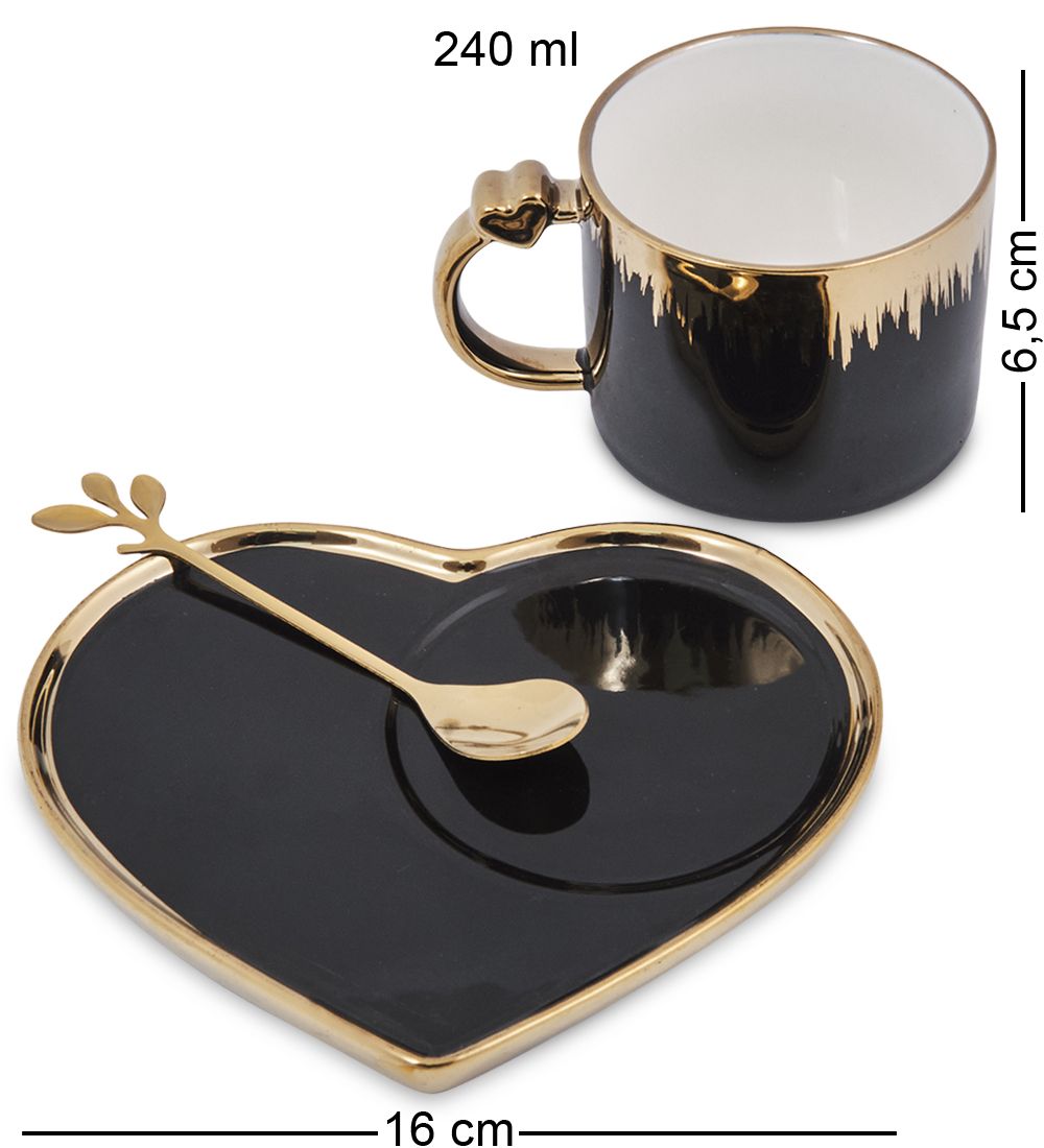 GAEM Art MUG-417/1 Чайная пара «Сердце»