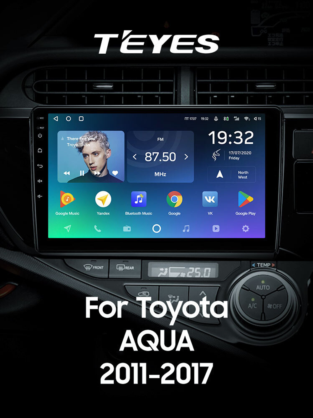 Teyes SPRO Plus 9" для Toyota Aqua 2011-2017 (прав)