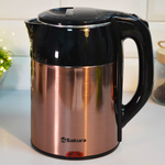 Чайник электрический 1,8л Sakura SA-2168MGL, черный/коричневый металлик