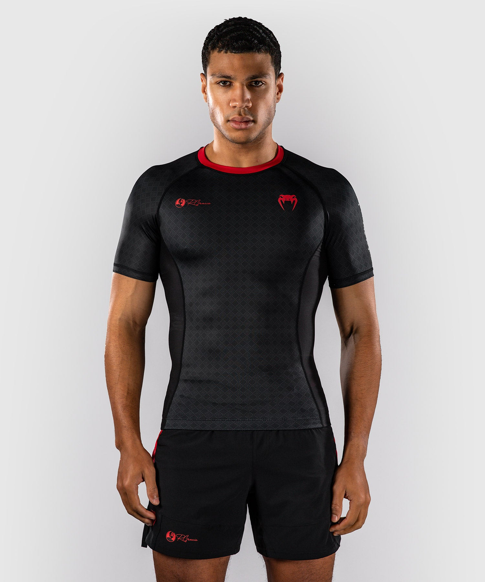 Рашгард Venum x Roger Gracie Black/Red S/S