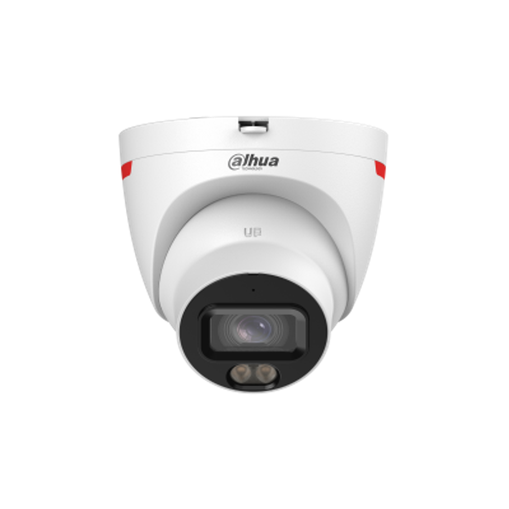 IP-камера видеонаблюдения уличная купольная Wizcolor с ИИ 2МпDahua DH-IPC-HDW2249TP-S-LED-0280B-PRO