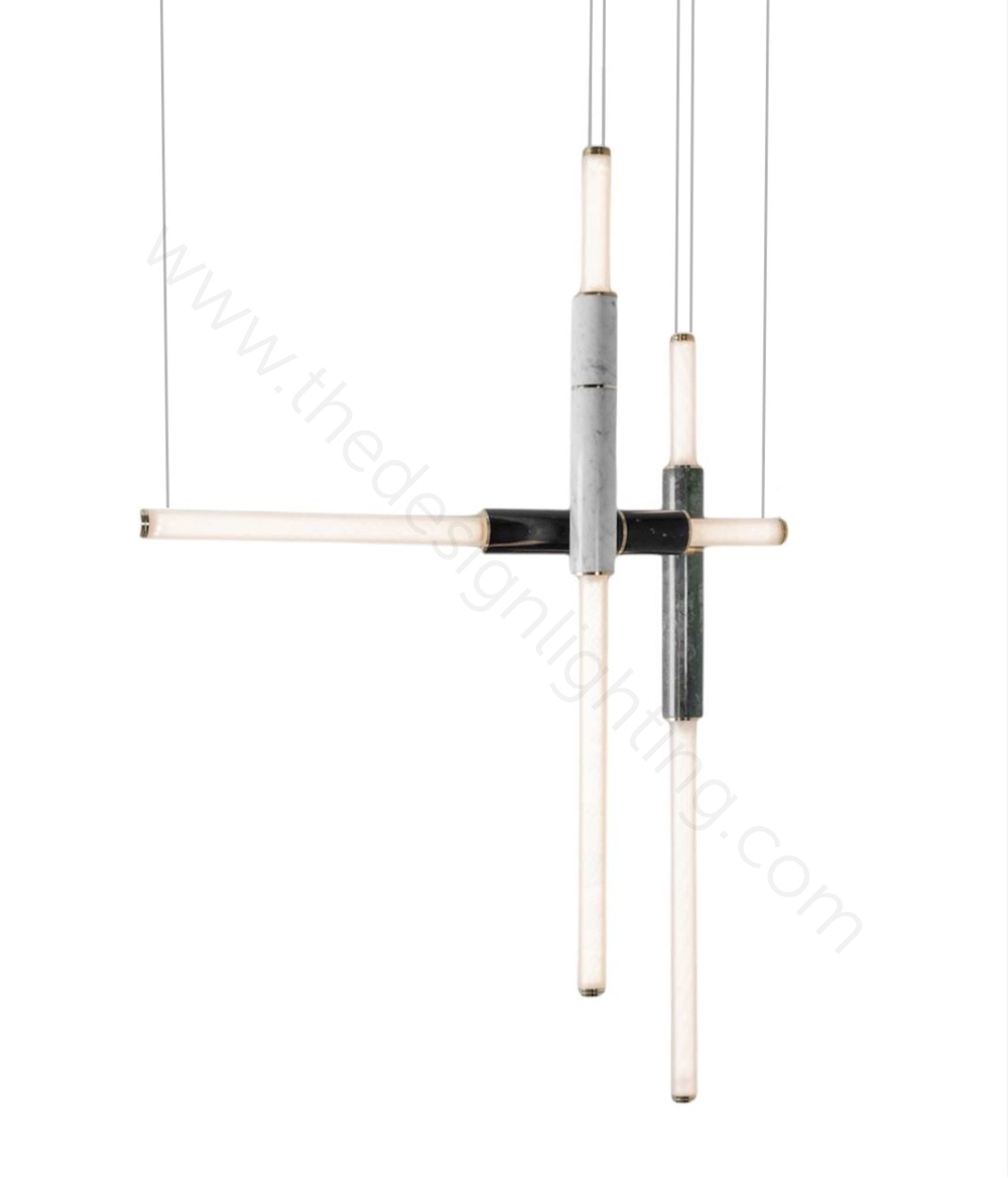 Chandelier  horizontal Light pipe S58-05 by Cameron Design House