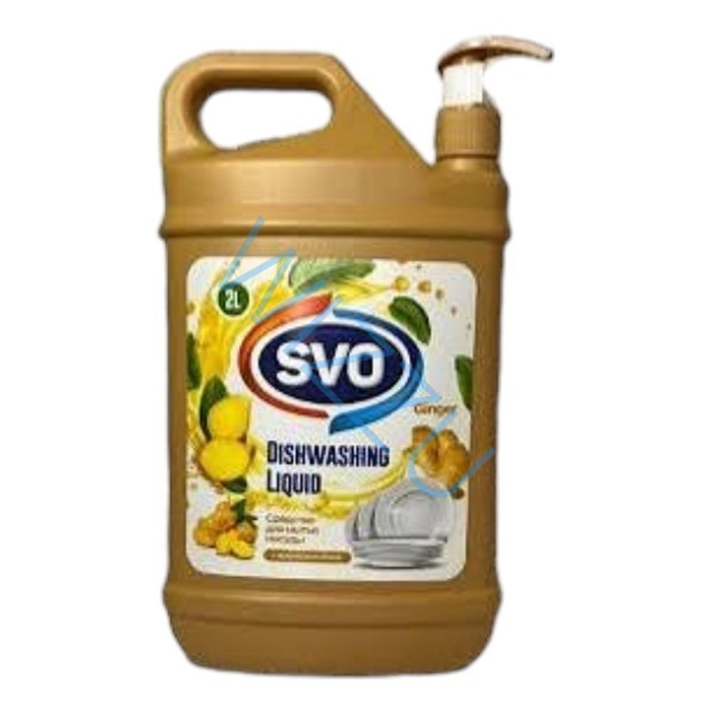Гель для мытья посуды Svo с дозатором Имбирь 2л