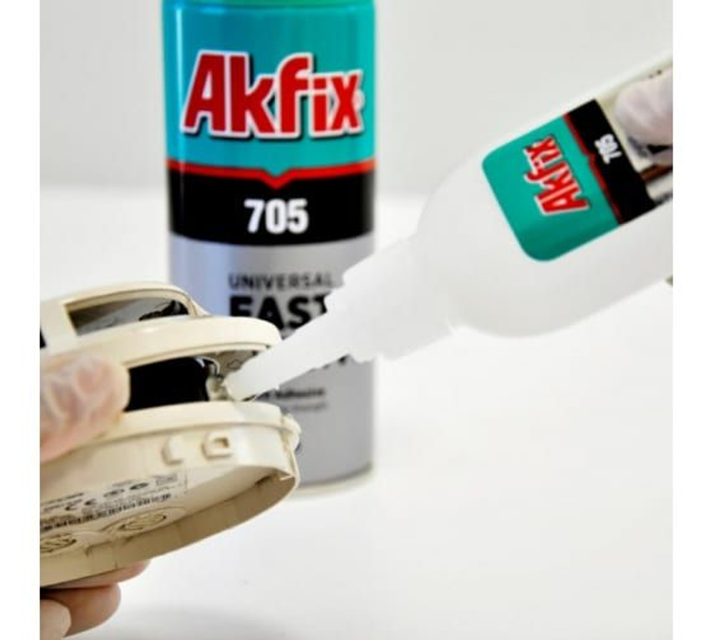 Набор для экспресс склеивания Akfix 705 (65 гр+250 мл) для МДФ, дерева, кожи, резины.
