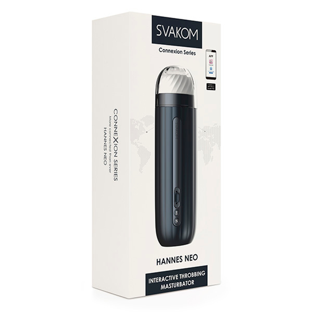 Интерактивный мастурбатор с функцией нагрева Svakom Hannes Neo Interactive Throbbing Masturbator SF020A