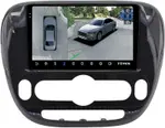 Магнитола для KIA Soul 2 2014-2019 (климат, рамка глянцевая) - Teyes CC3-2K-360 на Android 10, Быстрая, 2K QLED, CarPlay, 4G SIM-слот, 4 камеры в комплекте