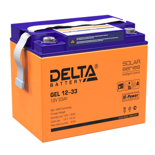 Аккумулятор DELTA GEL 12-33 - GEL ( 12В / 33Ач )