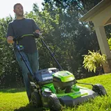 Газонокосилка аккумуляторная Greenworks Арт. 2502907UB, 60V, 46 см, самоходная, бесщеточная, с 1хАКБ 4 Ач АКБ и ЗУ — фото 4