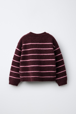 ZARA КАРДИГАН ИЗ АЛЬПАКИ, БОРДОВЫЙ