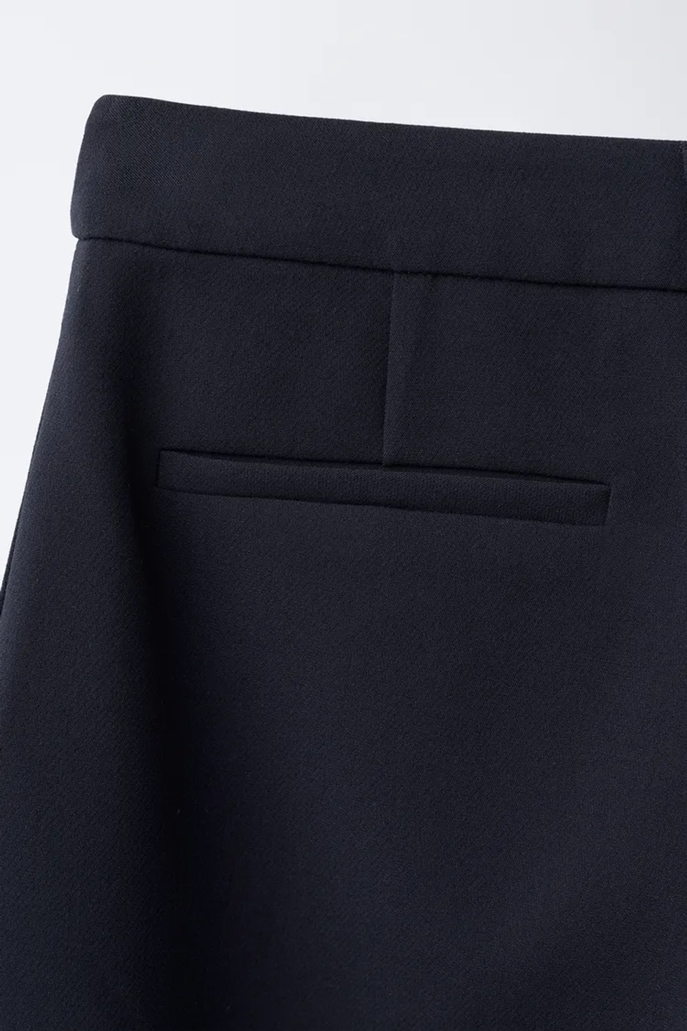ZARA БРЮКИ SASTRE BARREL С ЗАПАХОМ, МОРСКОЙ СИНИЙ