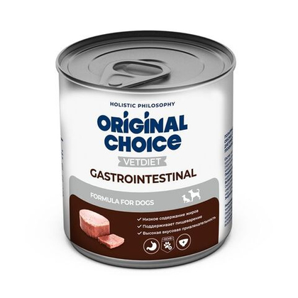 ORIGINAL CHOISE VET Gastrointestinal Консервы для собак и щенков при заболеваниях органов ЖКТ, 525 г