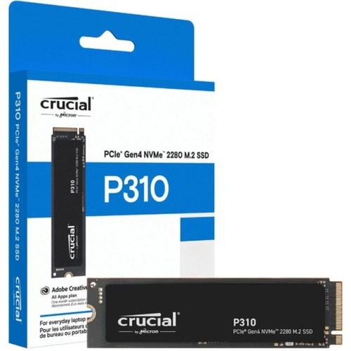 Жесткий диск SSD M.2 500Gb Crucial P310, 6600/3500MBs, 890000 IOPS, TLC 3D NAND, 2280, PCI-E 4.0x4 (CT500P310SSD8)
