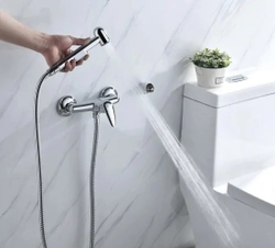 Сместиель с гигиеническим душем Lemark Pramen LM3318C настенный