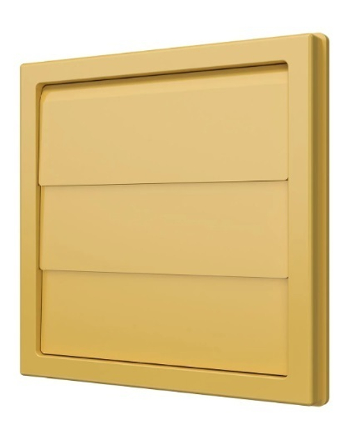 Выход стенной КФ фланец D100 жалюзи 150x150 ASA Beige ERA