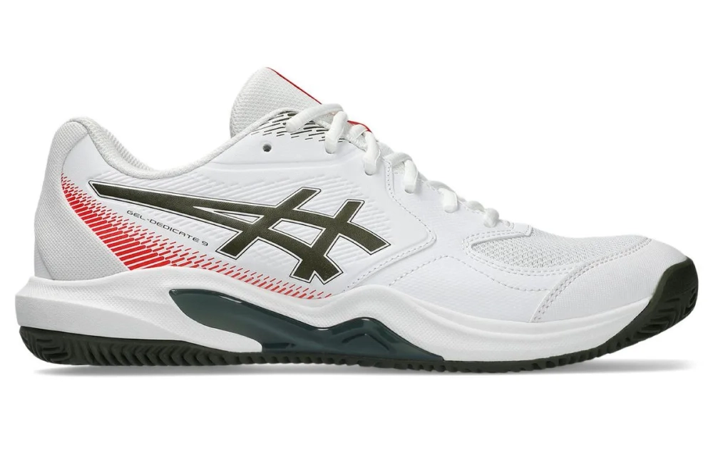 Теннисные кроссовки Asics Gel-Dedicate 9 Clay - white/vintage khaki