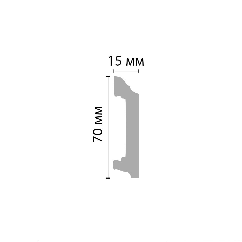 Плинтус Decomaster Артпрофиль A025
