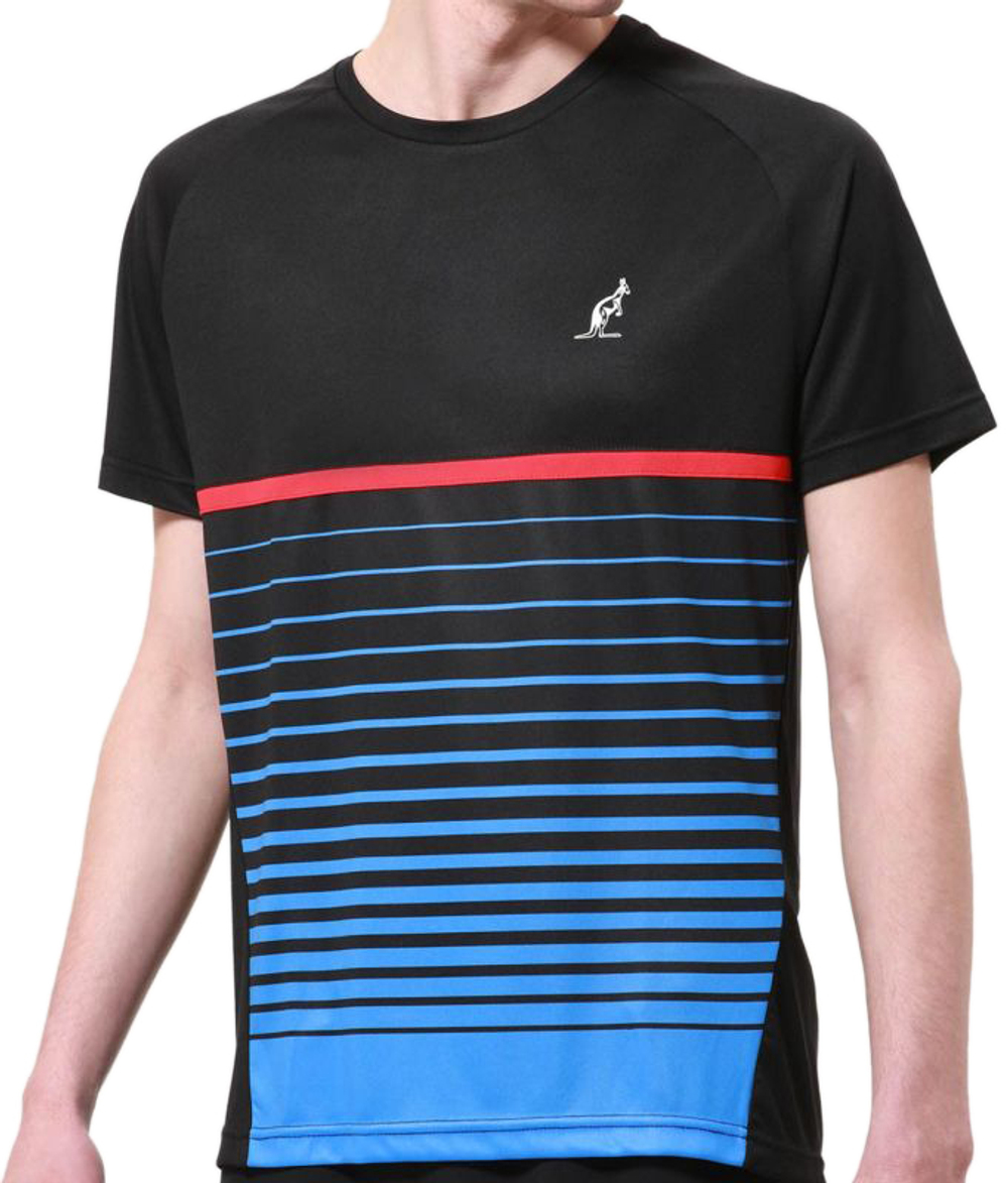 Мужская теннисная футболка Australian Ace Logo T-Shirt - черный