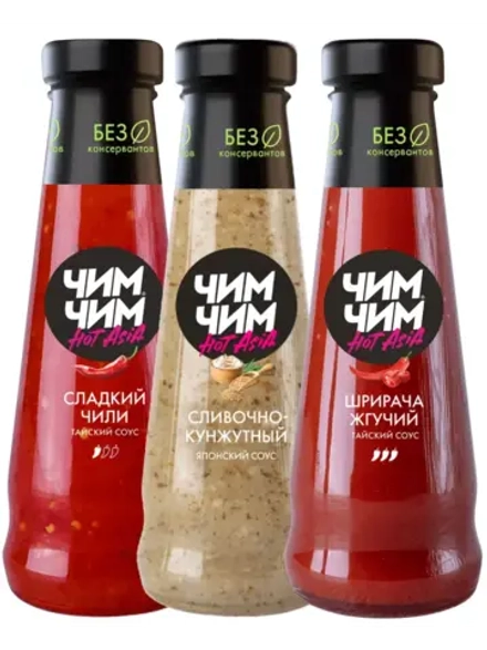 Сладкий Чили, Сливочно-Кунжутный, Шричача 210 г * 3 шт