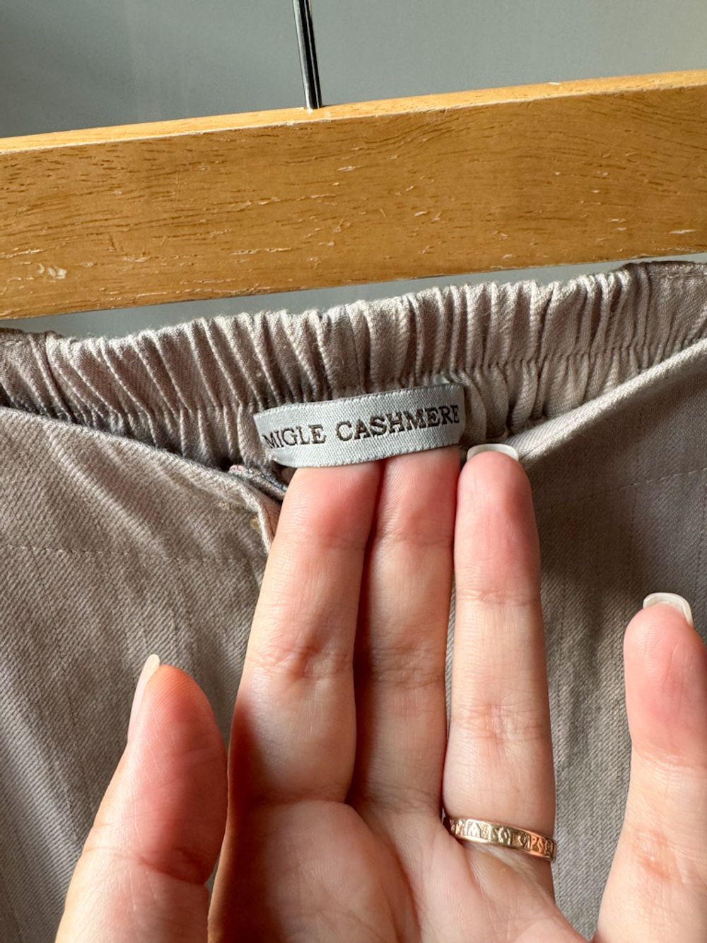 Брюки из хлопка и льна Migle Cashmere, 128