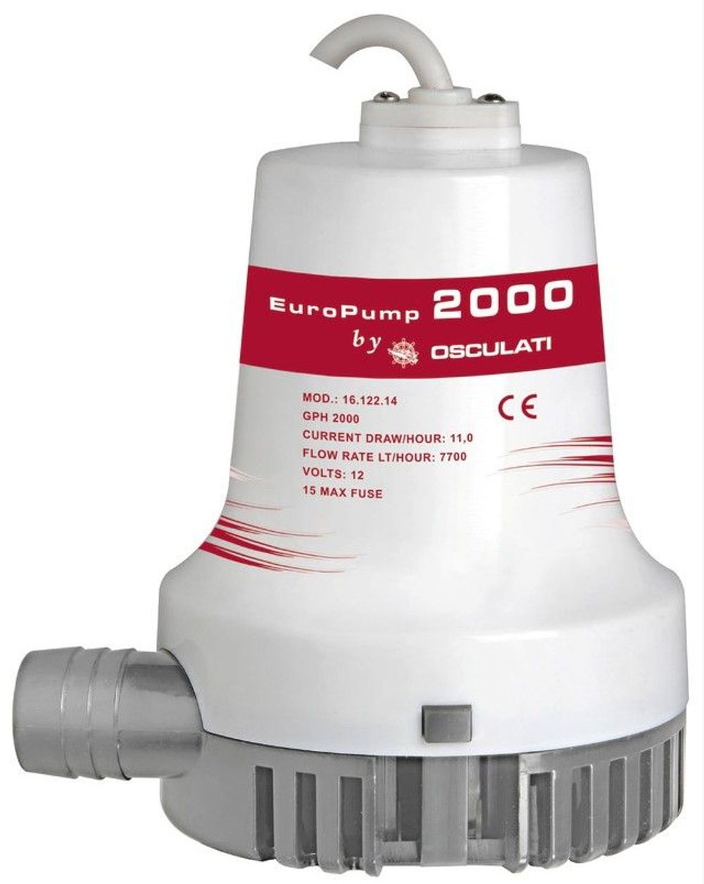 Погружная трюмная помпа Europump II (2000 GPH), 12В (10270155 )