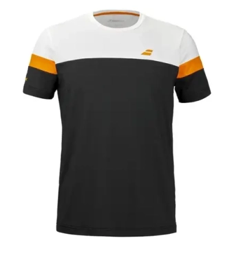 Мужская теннисная футболка Babolat Padel Crew Neck - black/black