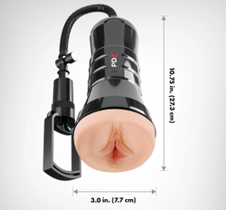 Wet Pussies, Super Sucker XXL Stroker - Мастурбатор вагина в тубе с вакуумной помпой