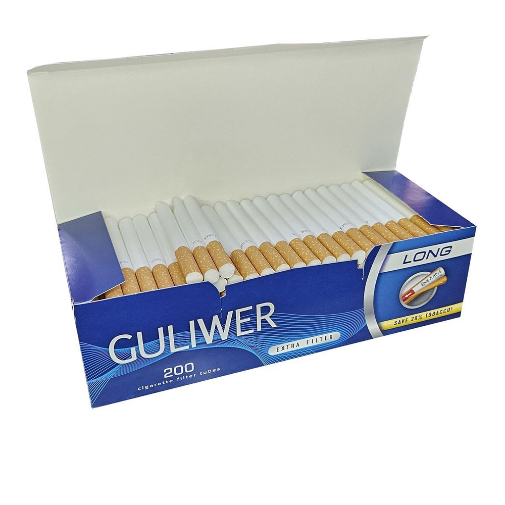 Гильзы для сигарет "Guliwer" Extra Long 24mm 5х200шт (Комплект)