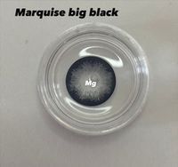 Увеличивающие черные линзы на 12 мес. Marquise big black - gray