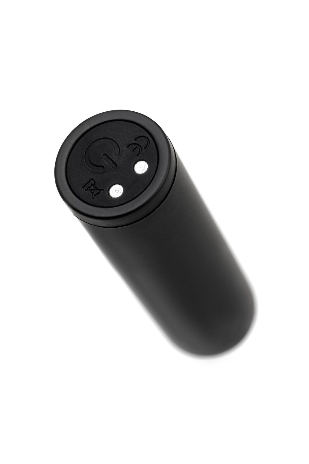 Черная перезаряжаемая вибропуля RealStick CALIBER - 7 см. (Цвет: черный)