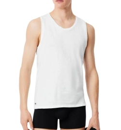 Теннисная футболка Lacoste Cotton Undershirts 3-Pack - white