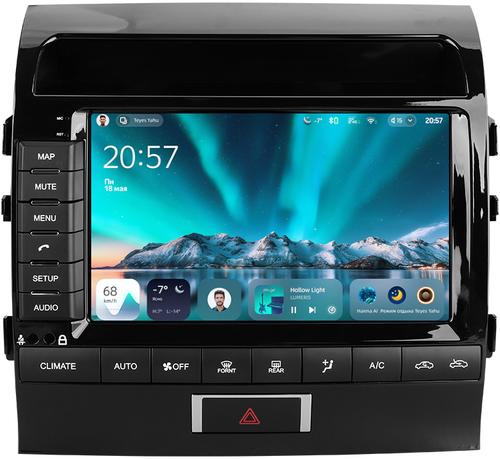 Магнитола для Toyota Land Cruiser 200 2012-2015 (климат на ШГУ) - Teyes CC4 монитор 9.2" 2K QLED на Android 14, Быстрейшая, Snapdragon 680, DSP, CarPlay, 4G SIM-слот