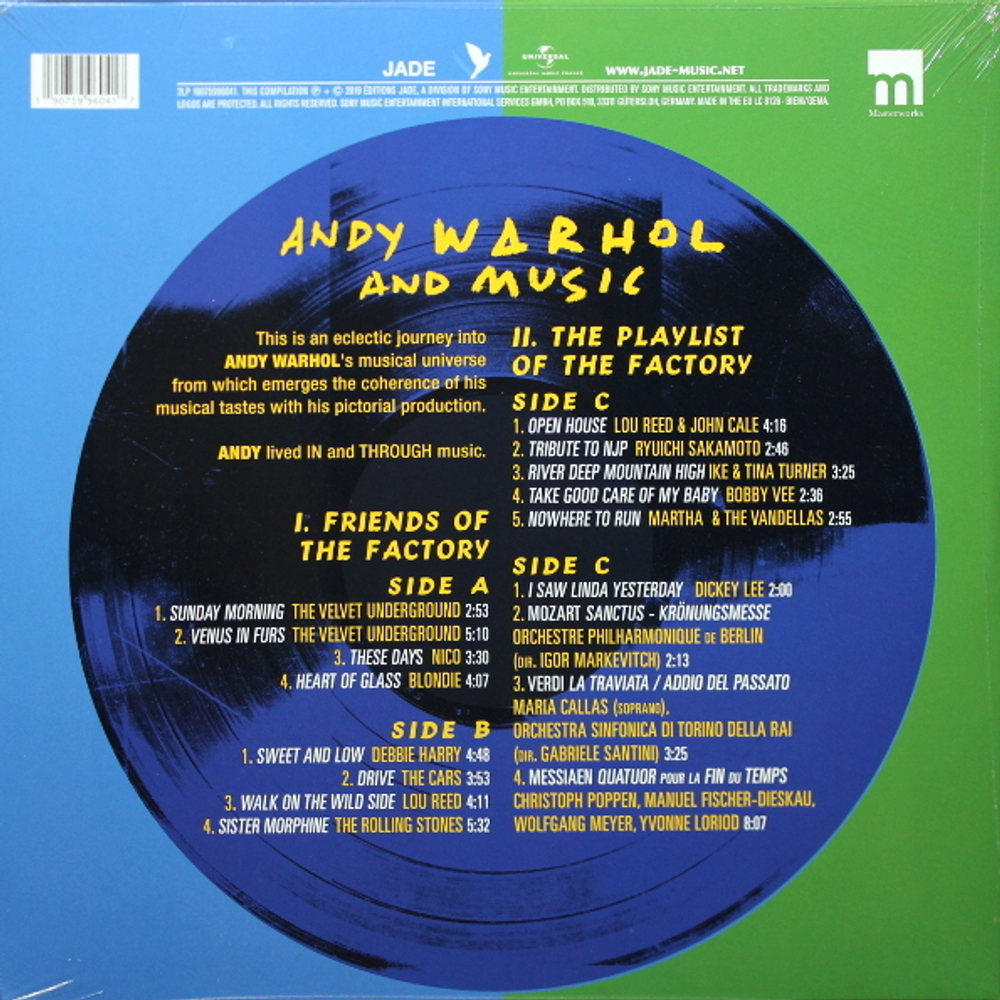 Сборник / Andy Warhol And Music (2LP)