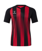 Футболка игровая Jogel Camp Striped Jersey-K, красный R2/черный 99