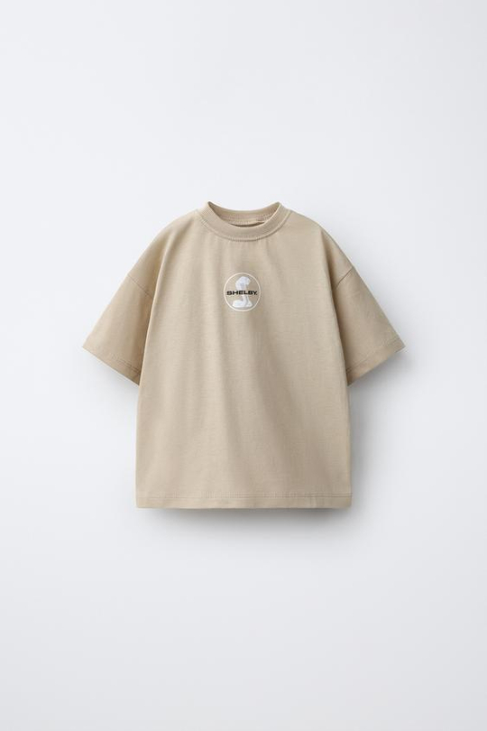 ZARA ФУТБОЛКА SHELBY®, БЕЖЕВЫЙ