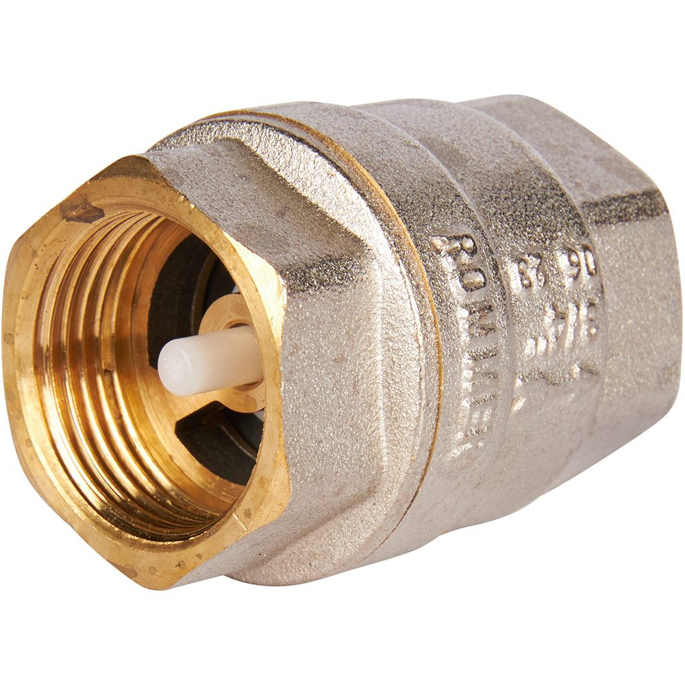 Клапан обратный ROMMER RVC-0002 - 3/4" (ВР/ВР, PN25, Tmax 90°C, с пластиковым седлом)