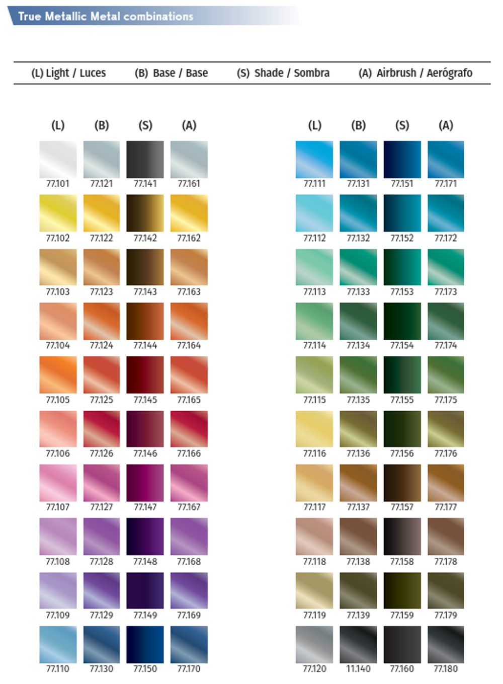 Vallejo True Metallic Metal - набор Amethyst Purple