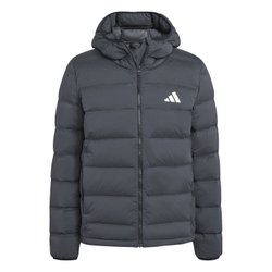 Мужская теннисная куртка Adidas Helionic Stretch Hooded Down - black