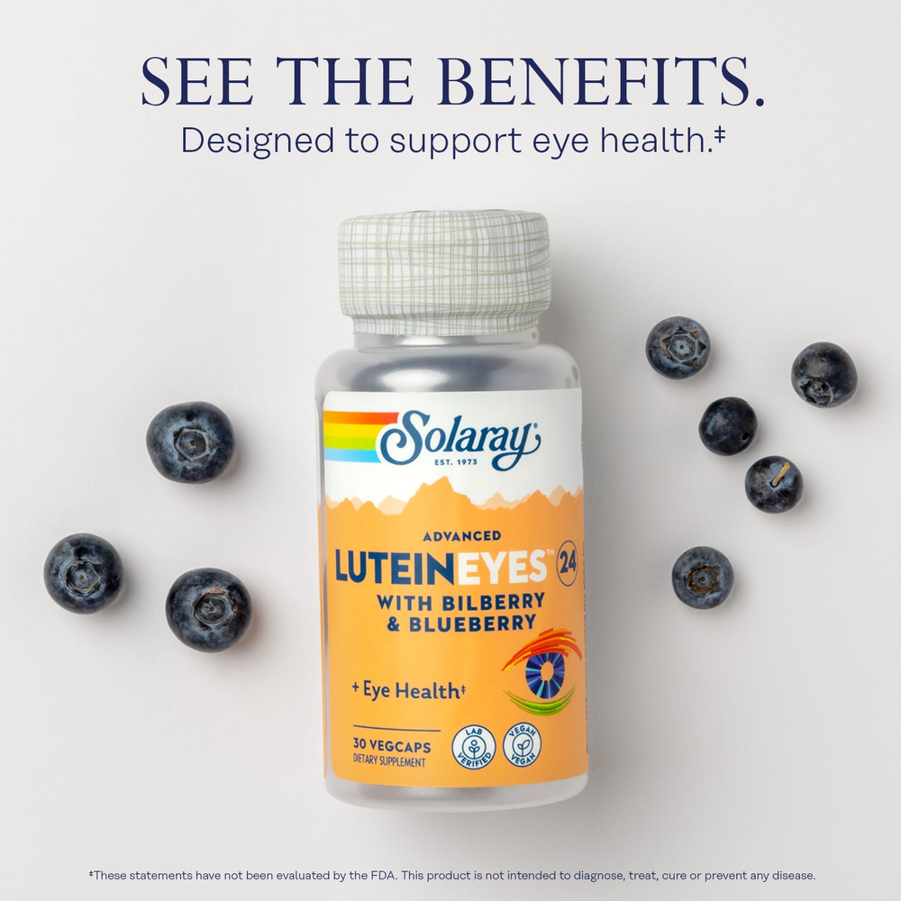 Solaray, Lutein Eyes 24 Advanced, 24 mg, 30 VegCaps